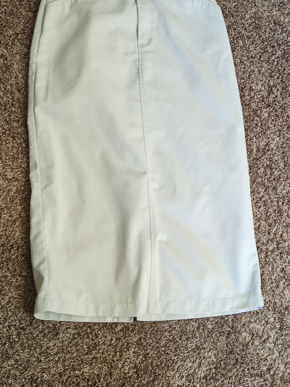 Riders Casuals Classic Khaki Straight Midi Skirt Size 14M